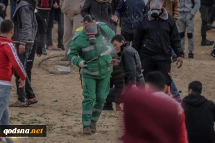 شهادت یک فلسطینی در چهلمین راهپیمایی بازگشت در مرزهای غزه+ تصاویر 6