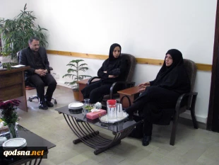 دیدار دبیر جمعیت دفاع از ملت فلسطین استان اصفهان با قائم مقام صدا و سیمای این استان 3