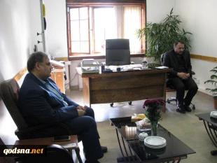 دیدار دبیر جمعیت دفاع از ملت فلسطین استان اصفهان با قائم مقام صدا و سیمای این استان 4