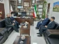 دیدار رضاداودی دبیرجمعیت دفاع ازملت فلسطین استان خوزستان با نادری مدیرکل امورشعب بانک مسکن استان خوزستان