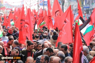 به مناسبت پنجاهمین سالگرد تاسیس جبهه دموکراتیک برای آزادی فلسطین برگزار شد؛

مراسم جشن مردمی و رژه نظامی گردان‌های مقاومت ملی در غزه به روایت تصاویر 9
