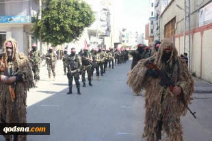 به مناسبت پنجاهمین سالگرد تاسیس جبهه دموکراتیک برای آزادی فلسطین برگزار شد؛

مراسم جشن مردمی و رژه نظامی گردان‌های مقاومت ملی در غزه به روایت تصاویر 14