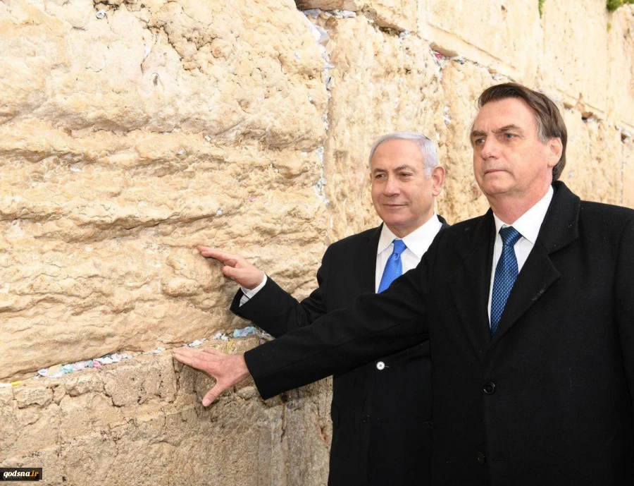 President of Brazil visits the Buraq wall and conducts a tour of the tunnels under al-Aqsa with Netanyahu 2