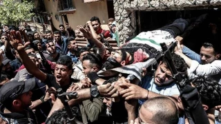 Funeral held in Gaza as Tel Aviv continues to strike besieged enclave