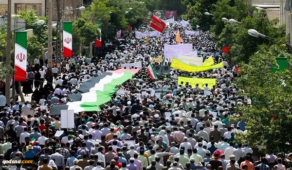 انطلاق مسيرات يوم القدس العالمي المليونية في كافة المدن الإيرانية 2