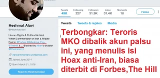 Tweeter MKO Pasok AS dengan Hoax tentang Iran