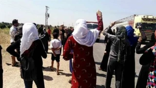 Syrians protest against US-backed SDF militants