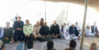 حضور سردار پاکپور در جمع عزاداران عاشورای حسینی در زاهدان+تصاویر