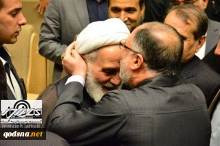 دیدار  دبیر دفتر جمعیت دفاع از ملت فلسطین استان خوزستان با حجت‌الاسلام والمسلمین علی‌اکبر ناطق‌نوری