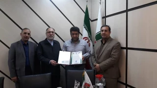 اعطای حکم ریاست شورای مقاومت اسلامی جمعیت دفاع از مردم فلسطین استان خوزستان مدیرکل حمل و نقل راهداری و جاده ای