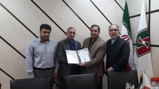 اعطای حکم مسئولیت پشتیبانی شورای مقاومت اسلامی جمعیت دفاع از مردم فلسطین استان خوزستان به معاونت توسعه منابع انسانی اداره راهداری وحمل ونقل جاده ای