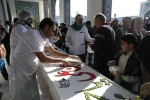 مراسم رونمایی وبرش #کیک ۲۰۰۰۰ نفری به طول ۶۹ متر بمناسبت #میلاد_حضرت_زینب_س در #حرم_مطهر_آن_حضرت  5