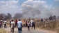 Locals pelt US convoy with stones in Syria’s northeast to stop it from entering village