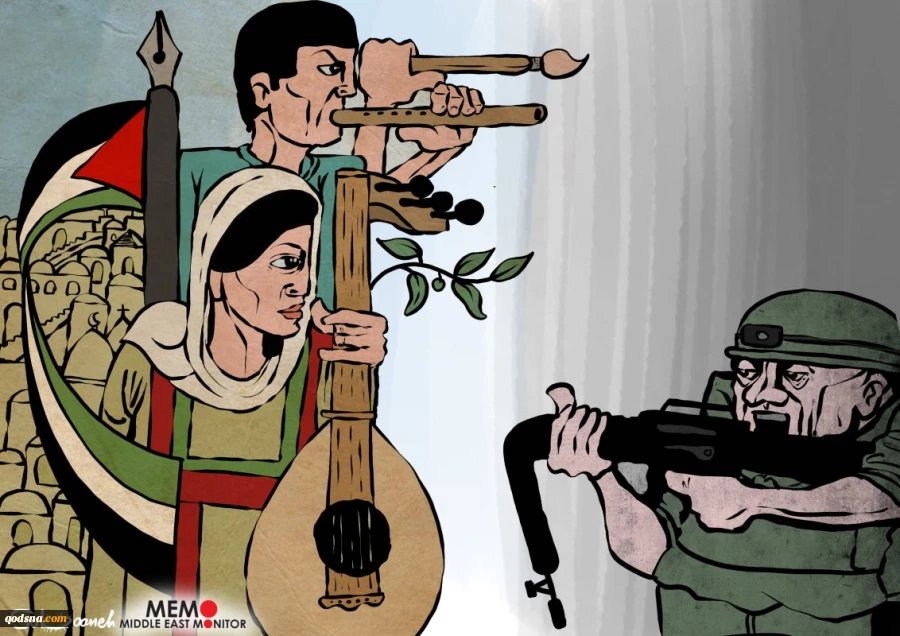 Palestinian's culture and heritage is the best weapon against the Occupation- Cartoon