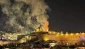 Trees in Al-Aqsa Mosque caught on fire from grenades fired by Israel
