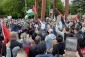 Pro-Palestinians convene in front of UN Headquarters in New York