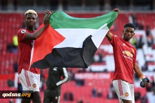 Manchester United players Paul Pogba, Amad Diallo raise Palestinian flag after Fulham draw