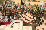 A member of Saraya al-Quds brigades, the military wing of the Palestinian Islamic Jihad movement, takes part in a military parade in Gaza City, on May 29, 2021.