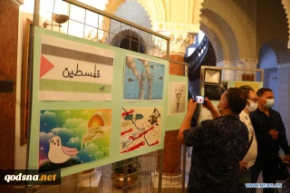 Caricature gallery in Cairo highlights support for Palestinian cause