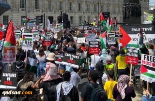 تظاهرات علیه سیاست های اشغالگران و تاکید بر احقاق حقوق فلسطینیان در لندن و نورنبرگ