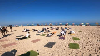Yoga on the beach to help Gaza's medical teams tackle trauma