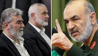 فرمانده کل سپاه در دیدار با دبیر کل جنبش جهاد اسلامی فلسطین و  رئیس دفتر سیاسی حماس :

فروپاشی رژیم صهیونیستی قطعی است / صهیونیست های سرکش را تنها فلسطین قوی می تواند از بین ببرد / قوی کردن فلسطین یک راهبرد بدون توقف است