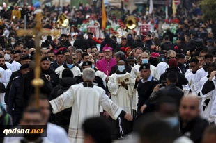 In pictures: Bethlehem marks Christmas Eve amid Covid measures 5