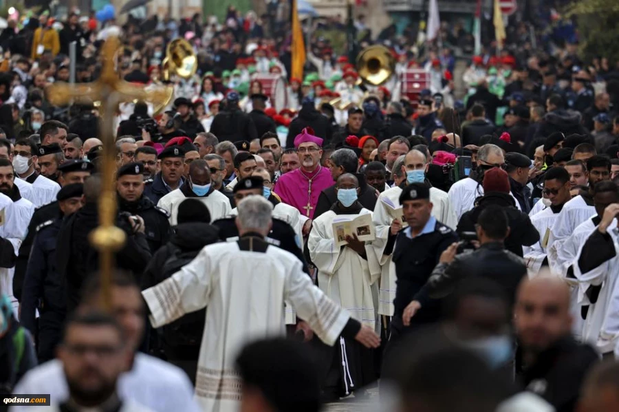 In pictures: Bethlehem marks Christmas Eve amid Covid measures 5