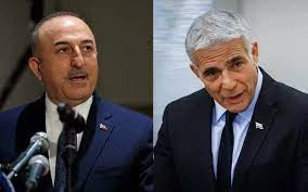 Israeli, Turkish foreign ministers talk for first time in 13 years