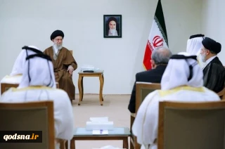IR Leader in a meeting with visiting Qatari Emir:

Arab World expected to take explicit political action against Zionist regime's crimes