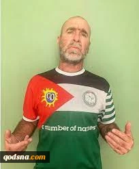 Football legend Eric Cantona posts picture in support of Palestinian refugee team