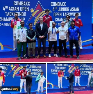 Palestinian national Taekwondo player wins gold medal in Asia open International Championship