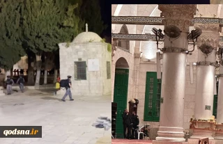 Zionist assault Muslim worshipers at Aqsa Mosque