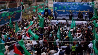 Palestinians hold demonstration in Gaza to condemn Israeli incursions into al-Aqsa Mosque
