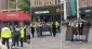 Pro-Palestinian activist disrupts a military parade in Leicester