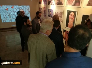 گزارش قدسنا از ششمین روز نمایشگاه رسم مقاومت 3