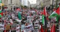 Tens of thousands gather in London in solidarity with Palestinians