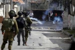 درگیری جوانان فلسطینی با متجاوزان در کرانه باختری 2