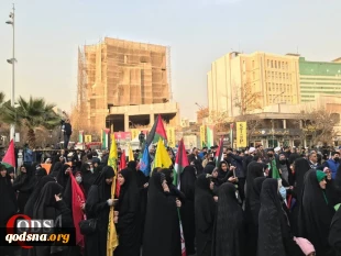 اجتماع 1500 نفری در حمایت از فلسطین در میدان فلسطین تهران برگزار شد 2