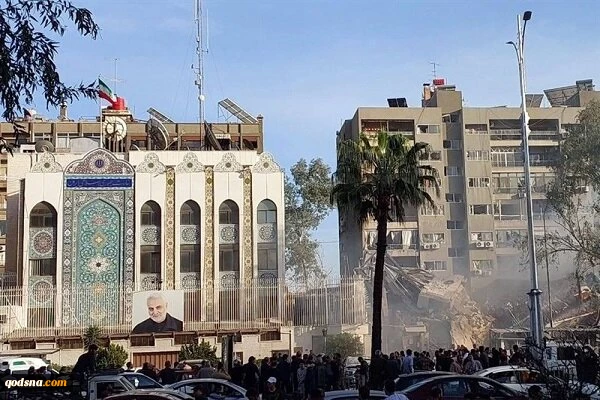 عدوان جوي إسرائيلي يستهدف مبنى القنصلية الإيرانية بدمشق/ استشهاد العميد زاهدي قائد قوة القدس في لبنان وسوريا 2