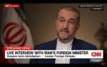 في حوار مع قناة سي.ان. ان. الامريكية؛

وزير الخارجية: ايران سترد بقوة على اي خطأ يرتكبه الكيان الصهيوني 2