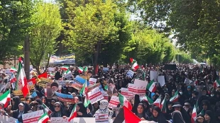 راهپیمایی ایرانیان در حمایت از عملیات «وعده صادق» و تداوم جمعه خشم علیه صهیونیستها