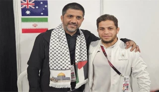 مصارع فلسطيني يثني على مواقف إيران الداعمة لشعبه المظلوم