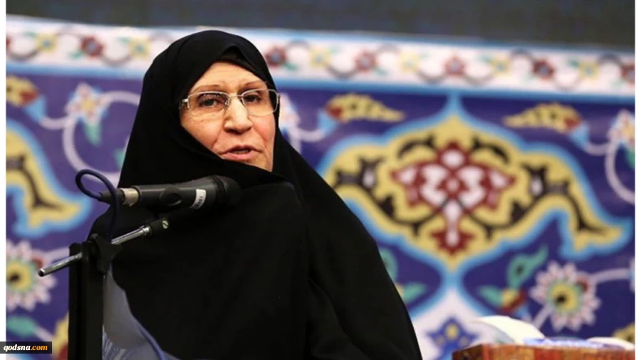 كريمة الإمام الخميني (رض ) ورئيسة جمعية الدفاع عن الشعب الفلسطيني تعزي السيد حسن نصر الله   2