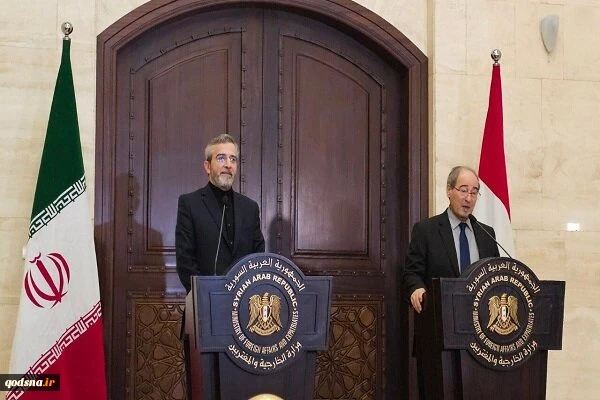 خلال مؤتمر صحفي مشترك مع نظيره السوري

وزير الخارجية الإيراني بالوكالة: إيران تقف إلى جانب المقاومة بقوة أكبر من ذي قبل 2