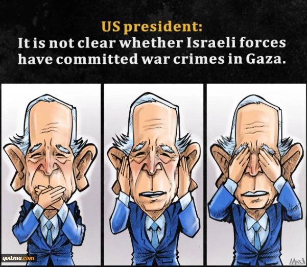 Biden uncertain whether Zionists committed war crimes in Gaza