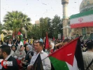 مراسم استقبال از خانواده‌های شهدا و بازماندگان مظلوم غزه در میدان فلسطین تهران 9