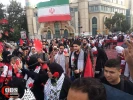 مراسم استقبال از خانواده‌های شهدا و بازماندگان مظلوم غزه در میدان فلسطین تهران 13