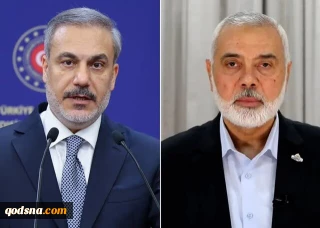 گفت‌وگوی تلفنی هنیه با وزیر خارجه ترکیه
