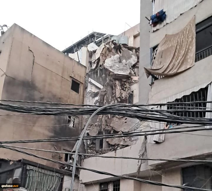 اعتداء إسرائيلي يستهدف مبنى سكنياً في الضاحية الجنوبية لبيروت 2